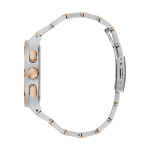 GUESS Men’s Blue Dial Chronograph Watch with Stainless Steel Silver Strap - Image 5