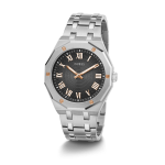 GUESS Asset Men’s Silver Analog Watch with Round Dial and Stainless Steel Strap - Image 3