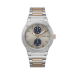 GUESS Jet Men’s Grey Round Dial Analog Watch with Quartz Movement & Stylish Design