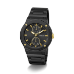 GUESS Men’s Black Multi-function Watch with Stainless Steel Strap and Bold Dial - Image 3