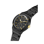 GUESS Men’s Black Multi-function Watch with Stainless Steel Strap and Bold Dial - Image 2