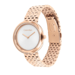 Calvin Klein Women’s Analog Watch
Twisted Bezel Design Silver Dial - Image 2