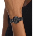 Calvin Klein Twisted Bezel Women’s Analog Watch, Bold All-Black Design - Image 4