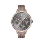 Hugo Boss Symphony Grey Dial Stainless Steel Watch 1502424 Women's