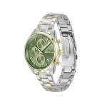 Women Quartz Green Dial Chronograph Stainless Steel Watch - Image 2
