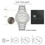 BOSS Taper Men’s Chronograph Watch – 45mm Silver Steel - Image 4