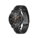 BOSS Contender Multi-Function Watch for Men | Black Dial, Stainless Steel - Image 2