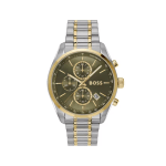 BOSS Grand Prix Olive Green Chronograph Olive Green Dial, Men's Watch, Bold Racing Spirit