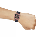Casio Youth Digital Unisex Watch
Rose Gold-Toned Case with Black Resin Strap & Retro Display - Image 6