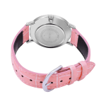 Casio Enticer Pink Leather Strap Watch for Women A1630 - Image 4