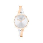 Calvin Klein Women Quartz Watch 25100028 Sleek Silver Dial & Dual-Tone Strap