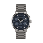 Calvin Klein Gauge Chronograph Men's Watch 25200495 Gunmetal Grey Strap, Blue Dial