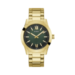 Guess Crescent Gold Round Dial Analog Men's Watch GW0574G2 Timeless elegance