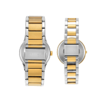 Timex White Round Dial Two-Tone Quartz Analog Watch TW00PR312 Pair for Him & Her - Image 5