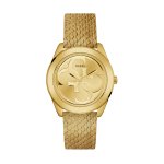 GUESS W0895L8 Ladies Analog Gold Dial with Signature Logo