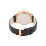 GUESS W0876G2 Off-White Dial Watch for Men Timeless Rose Gold Leather Strap - Image 2