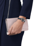 Tissot Women’s Desir 28mm Black Dial Leather Strap Watch - Image 7