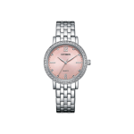 Citizen EL3100-55W Ladies Watch Pink Dial Stainless Steel Bracelet