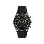 Fossil Men's Sullivan Multifunction Black Silicone Watch BQ2746