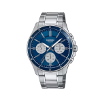 Casio Enticer Men Analog Multifunction Blue Dial Watch Stainless Steel A2346