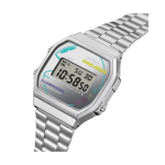 Casio Vintage D380 PAC-MAN Edition Digital Silver Dial Unisex Retro Watch - Image 2