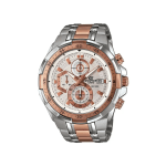 Casio Edifice EX222 Men’s Chronograph Watch Rose Gold Two-Tone Stainless Steel