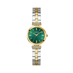GUESS Ladies Two-Tone Analog Watch GW0762L6 Green Dial with Silver-Gold Finish