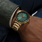 GUESS Men’s Gold Tone Analog Watch GW0626G2 Gold Men’s Watch Green Dial - Image 5