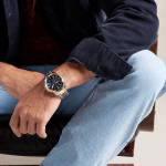 Fossil Grant Chronograph Men’s Watch FS6132I Blue Dial Two-Tone Stainless Steel Strap - Image 6