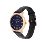 Casio Enticer A2449 Ladies Blue Dial Rose Gold Watch Elegant Women’s Analog Watch with Black Leather Strap - Image 3