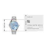 Casio A2492 Classical Analog Multi-Dial Sky Blue Dial with Stainless Steel Watch for Men - Image 5