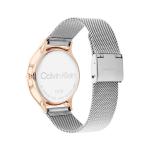 Calvin Klein 25100006 Women’s Analog Watch Rose Gold Case • Silver Dial • Stainless Steel Mesh Strap - Image 2