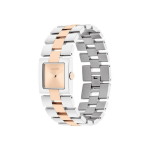 Calvin Klein CK Meridian 25100092 Women’s Blush Dial Watch Two-Tone Stainless Steel Bracelet Square Case Designer Watch - Image 2