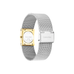 Calvin Klein Women Quartz Silver Dial Analog Two-Tone Mesh Watch 25100139 - Image 3