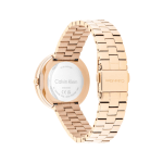 Calvin Klein Twisted Bezel Women Quartz Carnation Gold Dial Watch 25100166 - Image 3