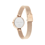Calvin Klein Minimalistic T-Bar Mesh Women’s Watch 25200083 Rose Gold Quartz White Dial - Image 3