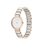 Calvin Klein Minimalistic T-Bar Analogue Women Watch 25200139 Rose Gold & Silver Stainless Steel - Image 2