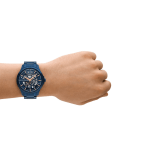 Armani Exchange Hampton AX2457 Automatic Men’s Watch Blue Stainless Steel Skeleton Dial - Image 2