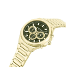 Kenneth Cole Men’s Chronograph Watch Green Dial Gold Stainless Steel Strap - Image 2