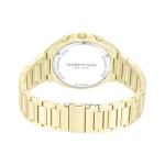 Kenneth Cole Men’s Chronograph Watch Green Dial Gold Stainless Steel Strap - Image 4