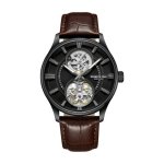 Kenneth Cole Skeleton Automatic Black Dial Watch for Men