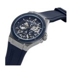 Kenneth Cole Automatic Blue Round Dial Silicone Watch for Men - Image 2
