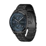 BOSS Grand Prix Men's Chronograph Watch Blue Dial Black Stainless Steel - Image 2