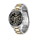 BOSS Hero 2.0 Men's Chronograph Watch Black Dial Two-Tone Stainless Steel - Image 2