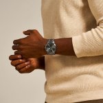 Fossil FS5459I Minimalist Men's Watch | Smoke Stainless Steel | Grey Sunray Dial - Image 3