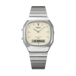 Casio D431 Unisex Analog-Digital Watch
Off-White Dial Stainless Steel