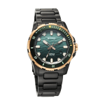 Titan Zero Hour Diver's Men's Quartz Analog Watch Blue Dial, Black Stainless Steel Bracelet & 100M Water Resistance - Image 3