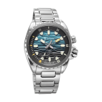 Titan Zero Hour Diver's 200M Men's Quartz Analog Watch Blue Dial, Stainless Steel Bracelet & Professional Dive Watch - Image 4