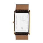 Titan Edge Monture Men's Ultra Slim Quartz Analog Watch Brown Dial & Brown Leather Strap - Image 5