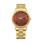 Titan Karishma Wedding Edit Men's Quartz Analog Day & Date Watch Brown Dial & Gold Stainless Steel Strap